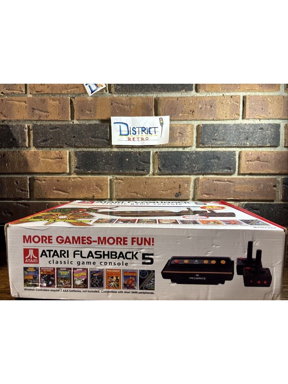 Atari Flashback 5 Classic Game Collector's Edition Black & Red Console. New